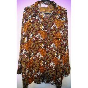 Focal Point Womens Button Shirt Size 26 Long